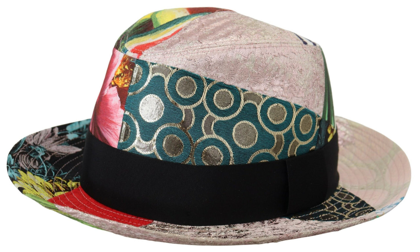 Dolce & Gabbana Eclectic Chic Multicolor Fedora Cap - KALAJ