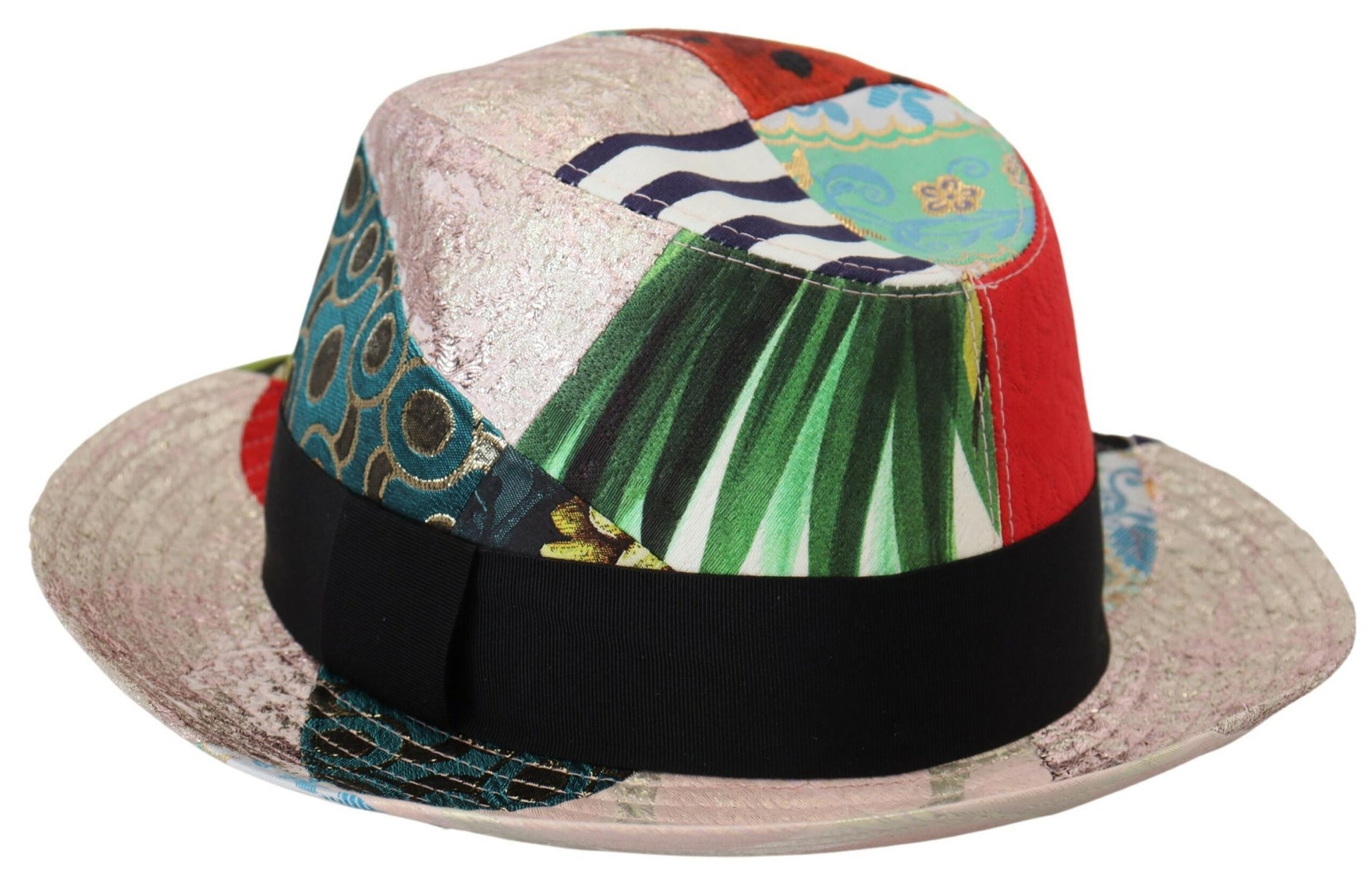 Dolce & Gabbana Eclectic Chic Multicolor Fedora Cap - KALAJ