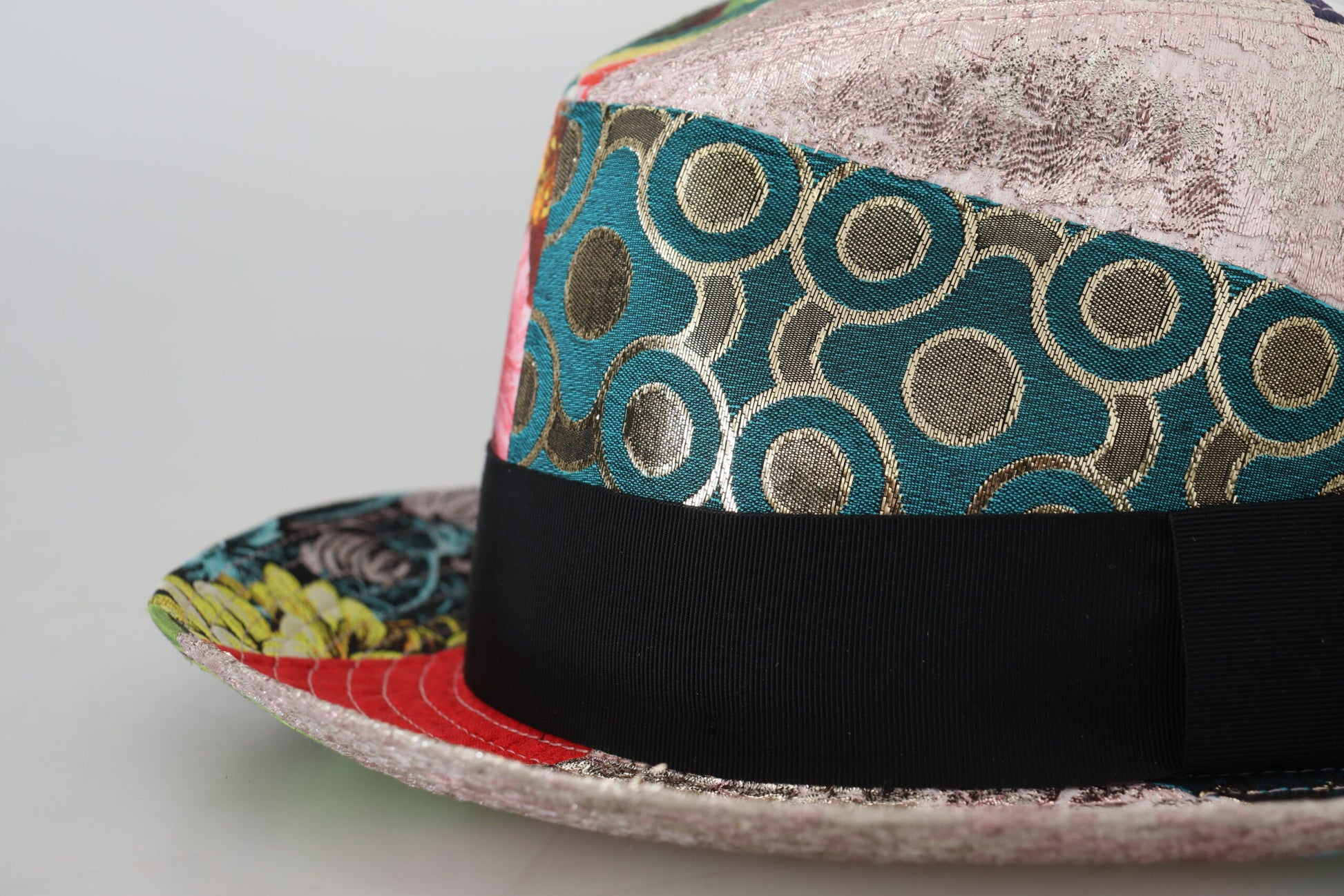 Dolce & Gabbana Eclectic Chic Multicolor Fedora Cap - KALAJ