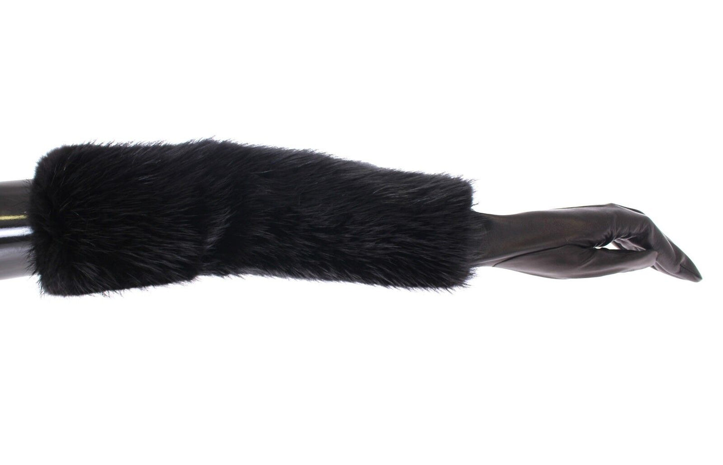 Dolce & Gabbana Elegant Elbow-Length Beaver Fur Gloves - KALAJ