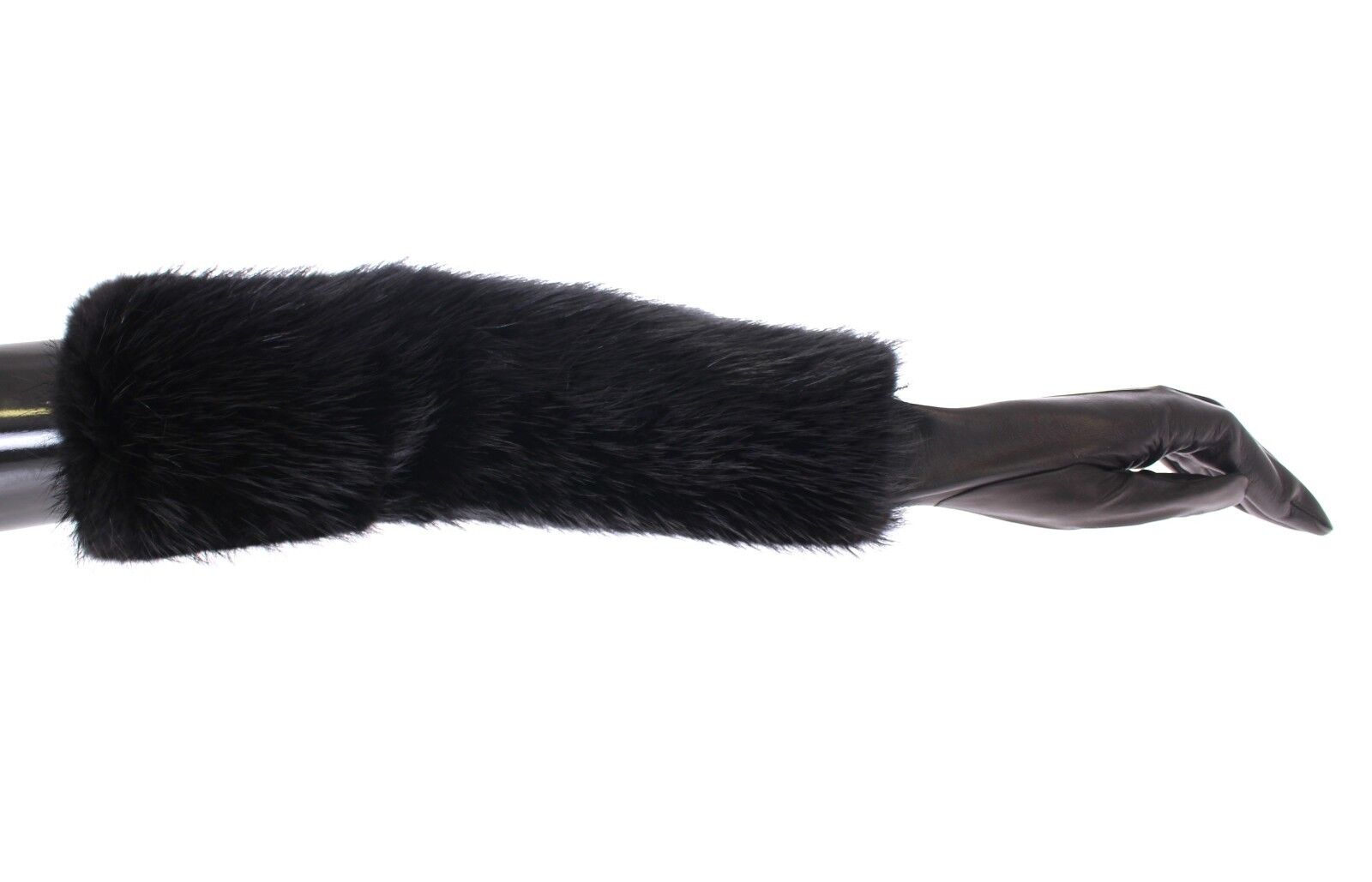 Dolce & Gabbana Elegant Elbow-Length Beaver Fur Gloves - KALAJ