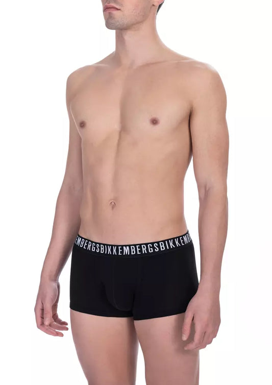 Bikkembergs Black Cotton Men's Trunk Underwear