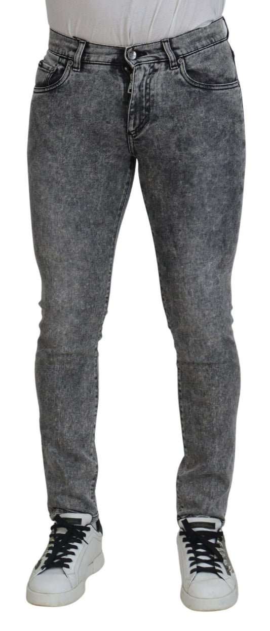 Dolce & Gabbana Elegant Grey Skinny Jeans