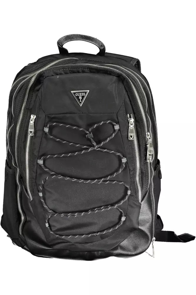 Guess Jeans Black Polyamide Men Backpack - KALAJ