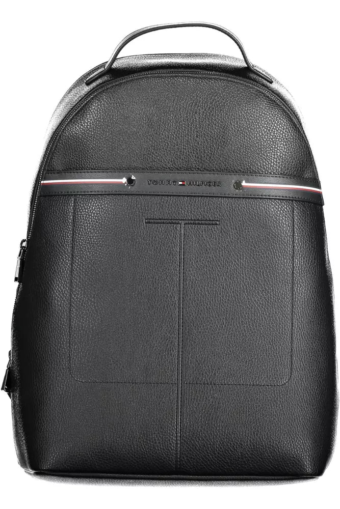 Tommy Hilfiger Black Polyethylene Men Backpack - KALAJ