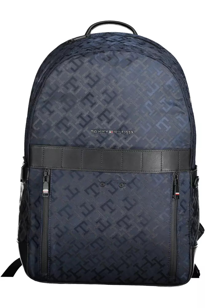 Tommy Hilfiger Blue Polyester Men Backpack - KALAJ