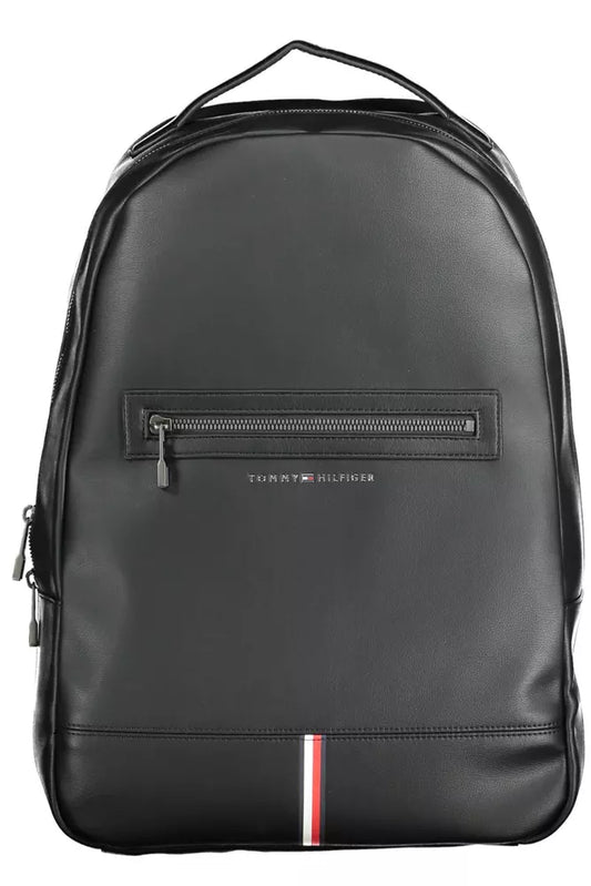 Tommy Hilfiger Black Polyethylene Men Backpack - KALAJ