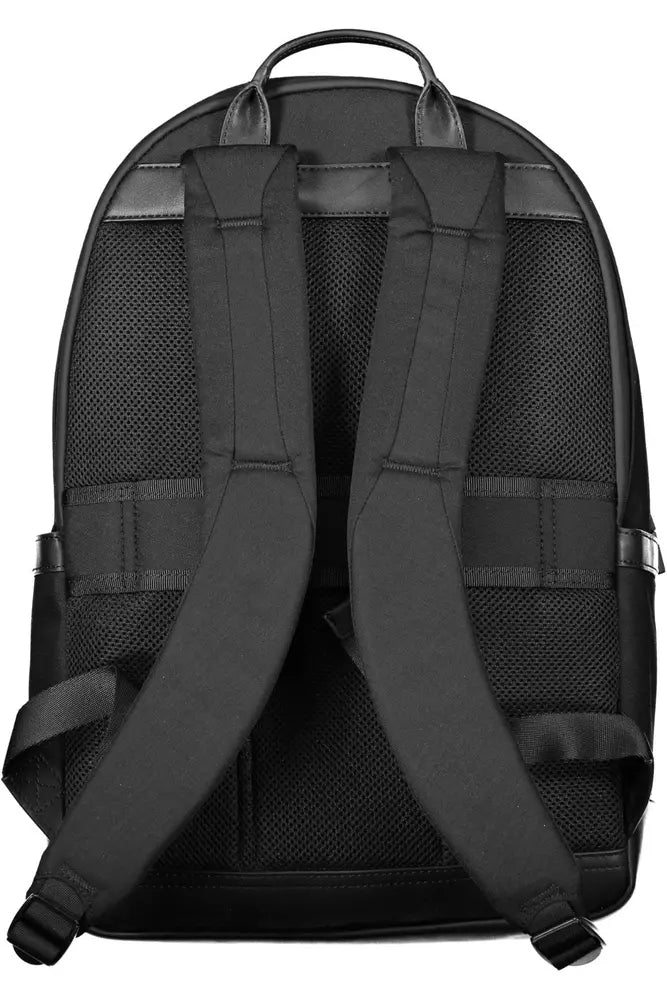 Tommy Hilfiger Black Nylon Men Backpack - KALAJ