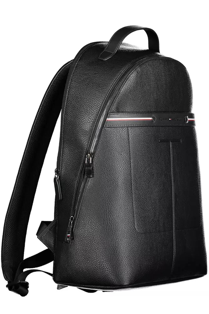 Tommy Hilfiger Black Polyethylene Men Backpack - KALAJ