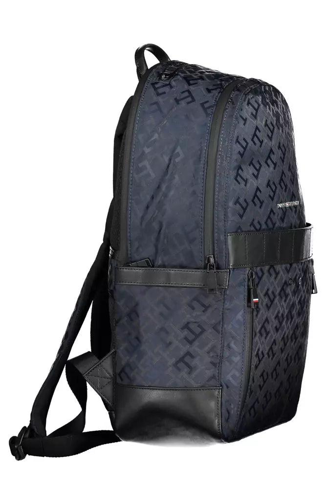 Tommy Hilfiger Blue Polyester Men Backpack - KALAJ