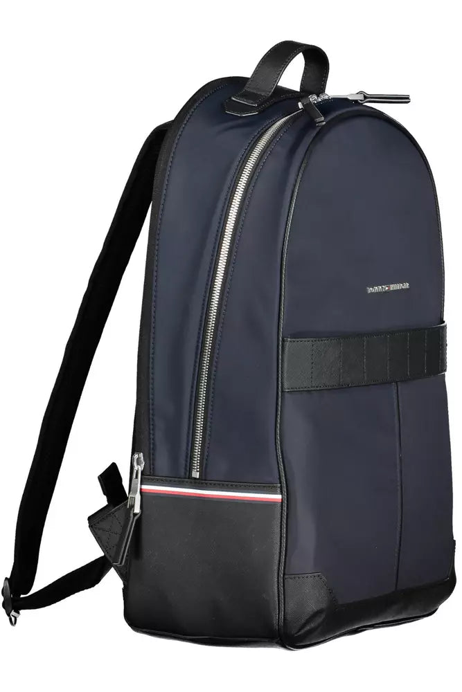 Tommy Hilfiger Blue Polyester Men Backpack - KALAJ