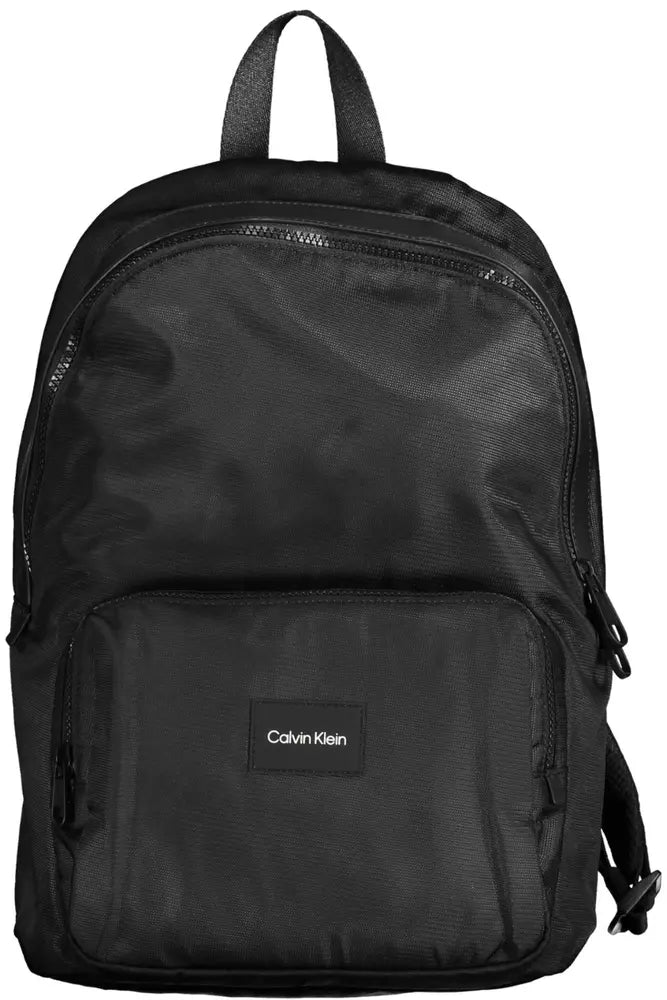 Calvin Klein Black Polyester Men Backpack - KALAJ