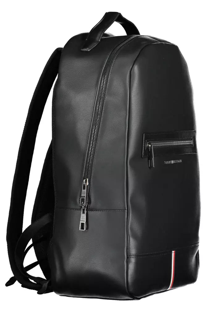 Tommy Hilfiger Black Polyethylene Men Backpack - KALAJ