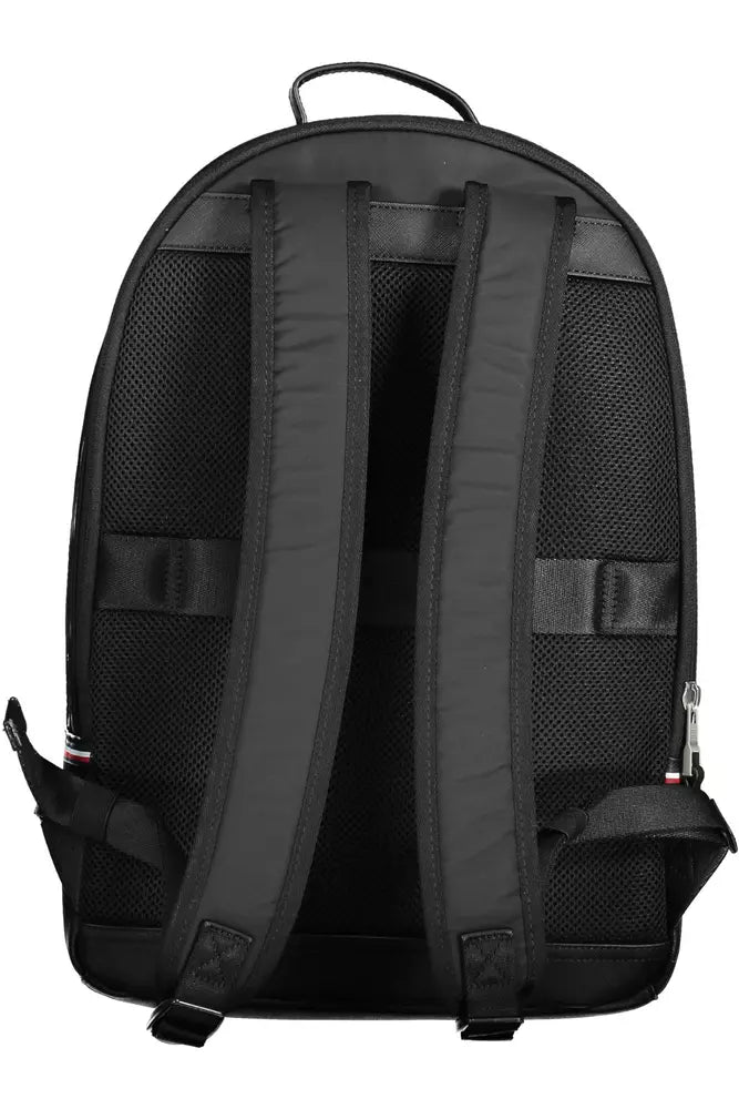 Tommy Hilfiger Black Polyester Men Backpack - KALAJ