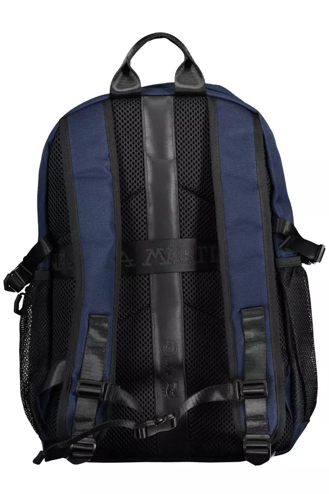 La Martina Blue Polyester Men Backpack - KALAJ