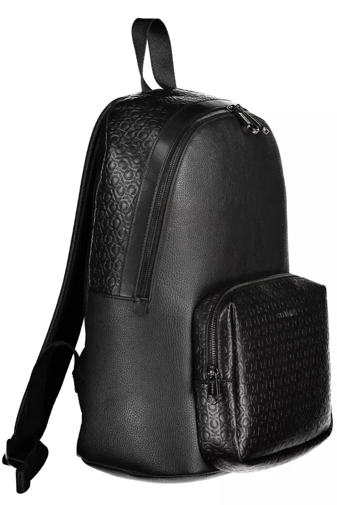 Calvin Klein Black Polyester Men Backpack - KALAJ