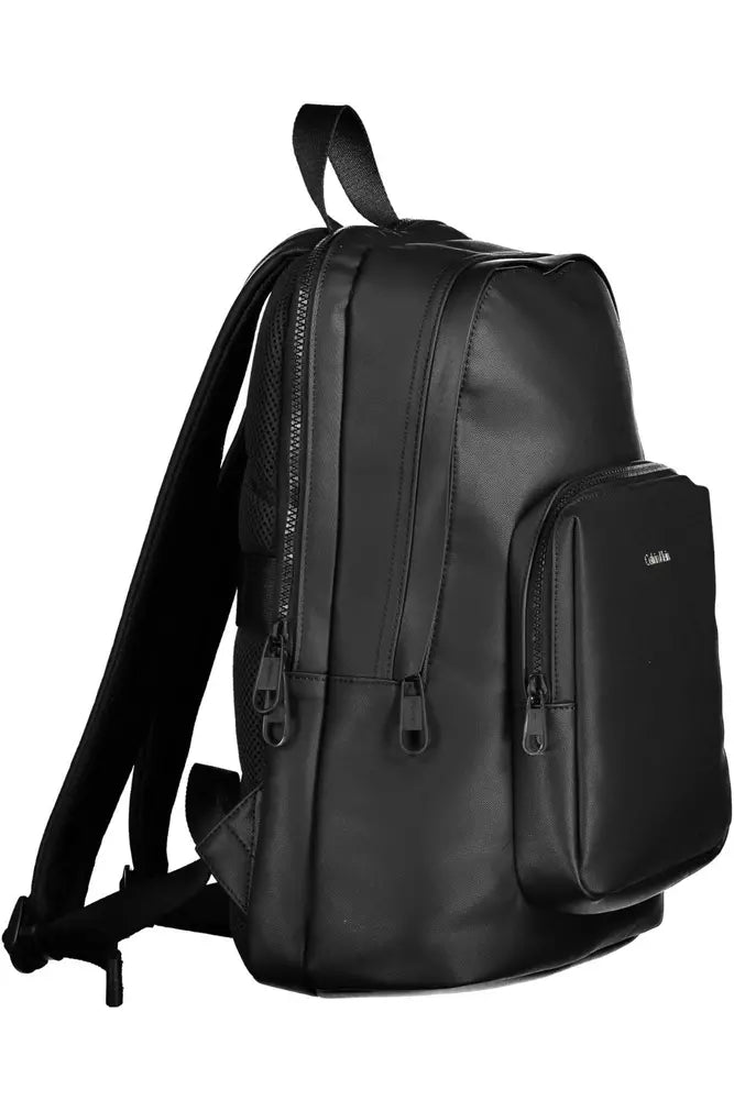 Calvin Klein Black Polyester Men Backpack - KALAJ