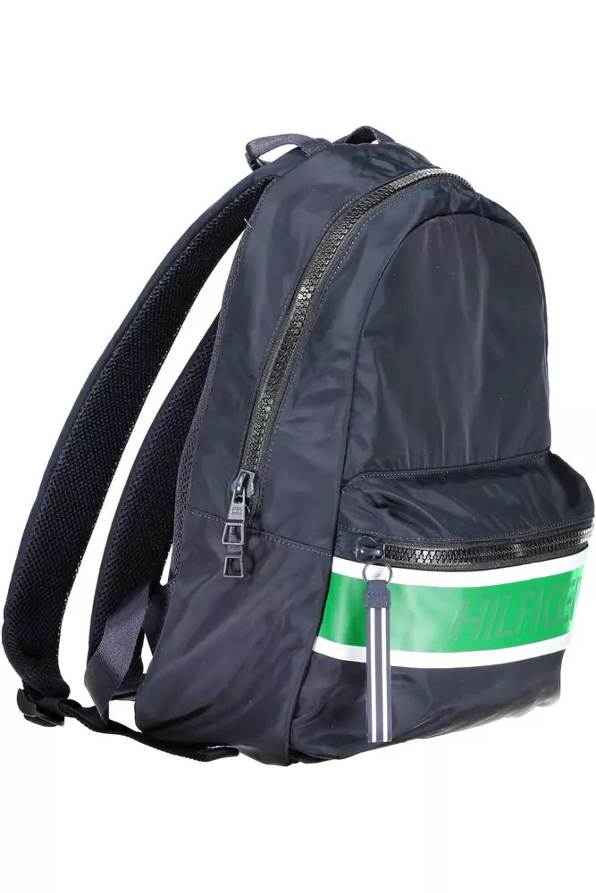 Tommy Hilfiger Blue Polyester Men Backpack - KALAJ