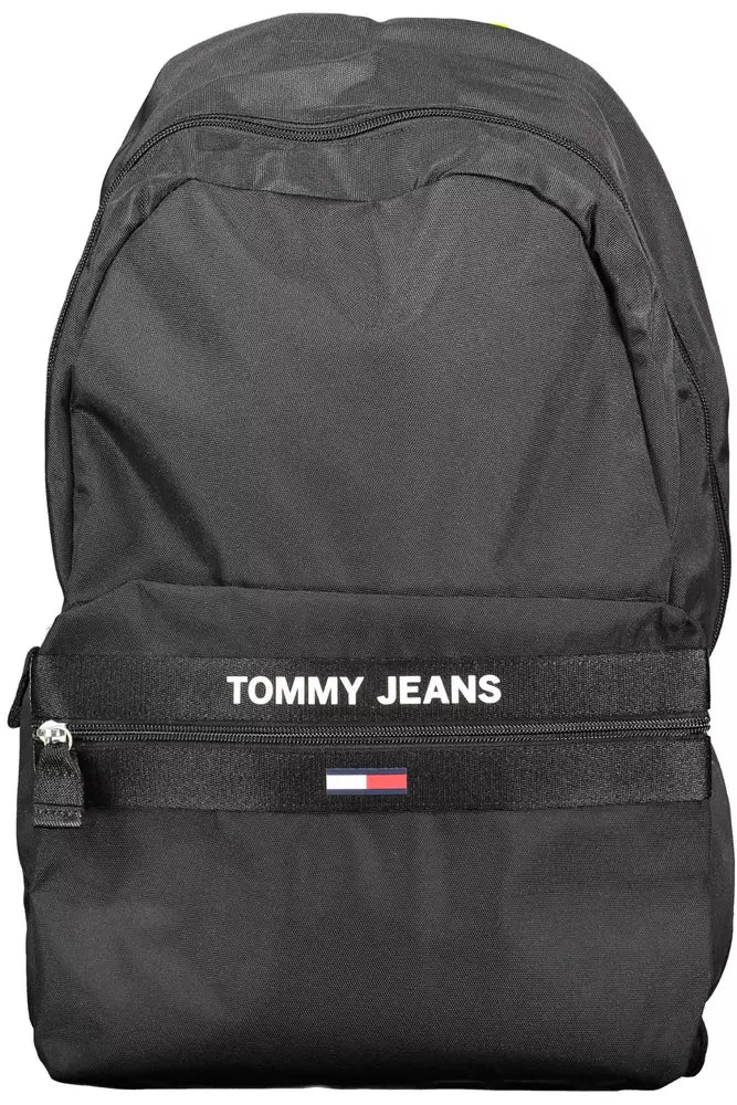 Tommy Hilfiger Black Polyester Men Backpack - KALAJ