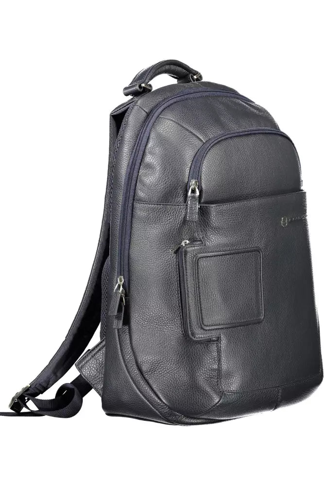 Piquadro Blue Leather Men Backpack - KALAJ