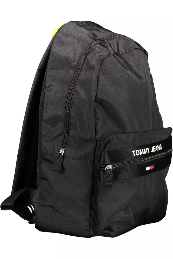 Tommy Hilfiger Black Polyester Men Backpack - KALAJ