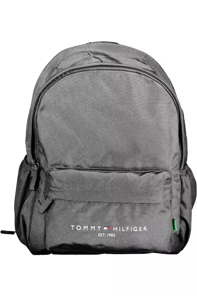 Tommy Hilfiger Black Polyester Men Backpack - KALAJ