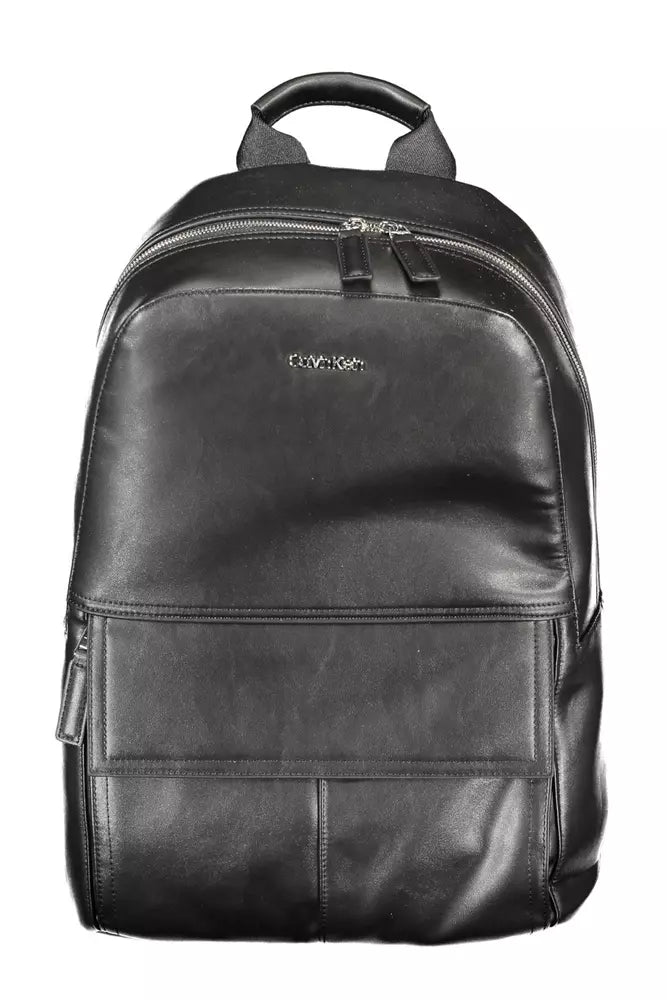 Calvin Klein Black Polyester Men Backpack - KALAJ