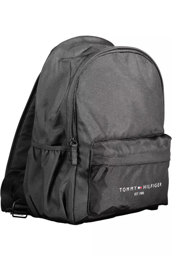 Tommy Hilfiger Black Polyester Men Backpack - KALAJ