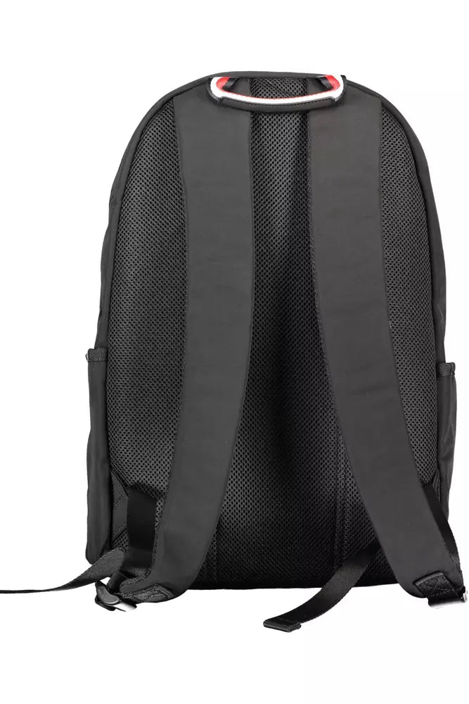 Tommy Hilfiger Black Polyester Men Backpack - KALAJ