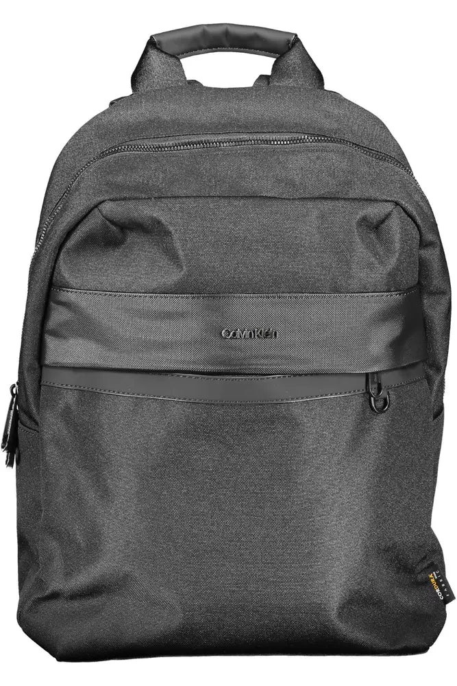 Calvin Klein Black Polyester Men Backpack - KALAJ