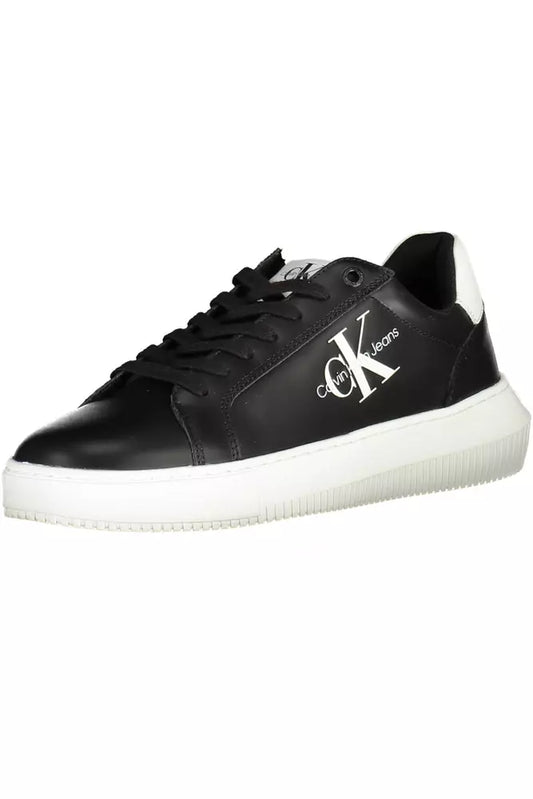 Calvin Klein Black Leather Men Sneaker