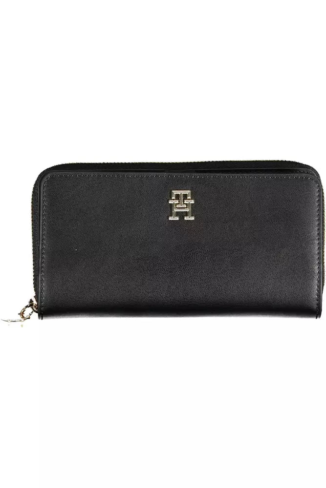 Tommy Hilfiger Black Polyethylene Women Wallet - KALAJ