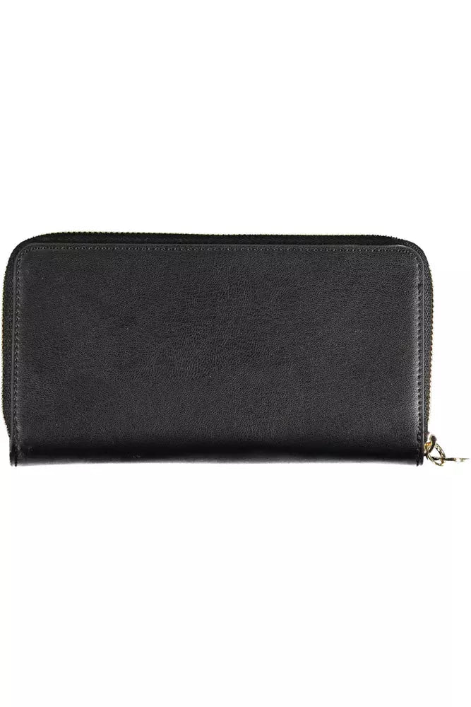 Tommy Hilfiger Black Polyethylene Women Wallet - KALAJ