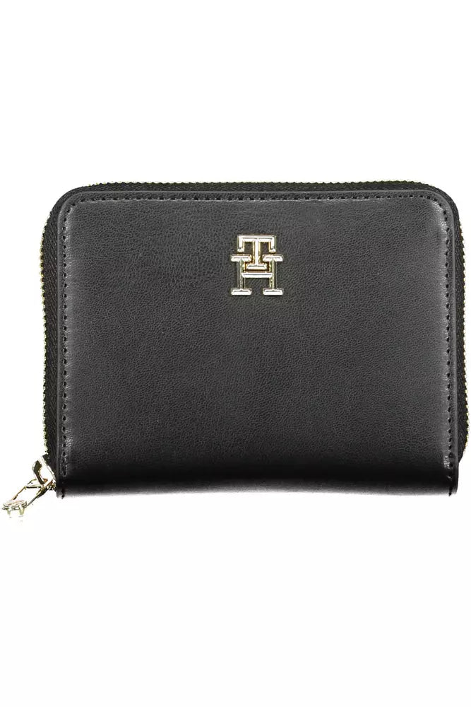 Tommy Hilfiger Black Polyethylene Women Wallet - KALAJ