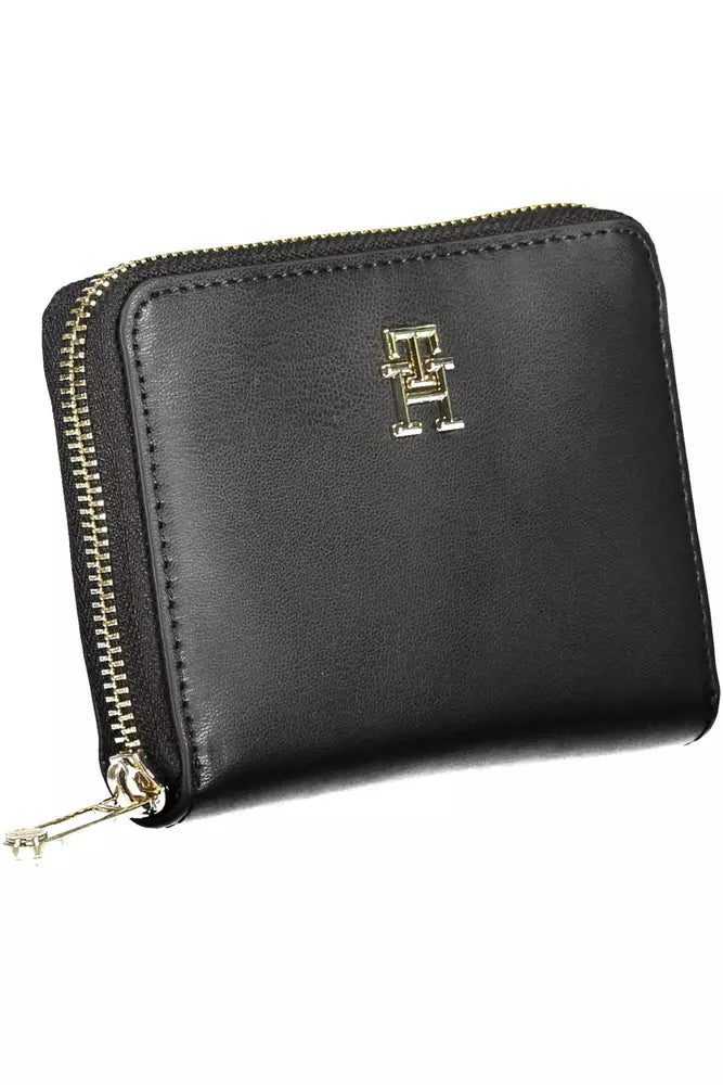 Tommy Hilfiger Black Polyethylene Women Wallet - KALAJ