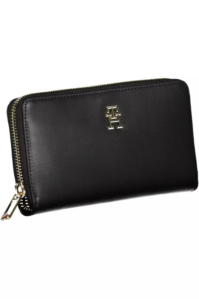 Tommy Hilfiger Black Polyethylene Women Wallet - KALAJ