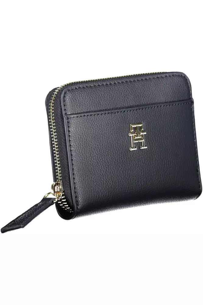 Tommy Hilfiger Blue Polyester Women Wallet - KALAJ