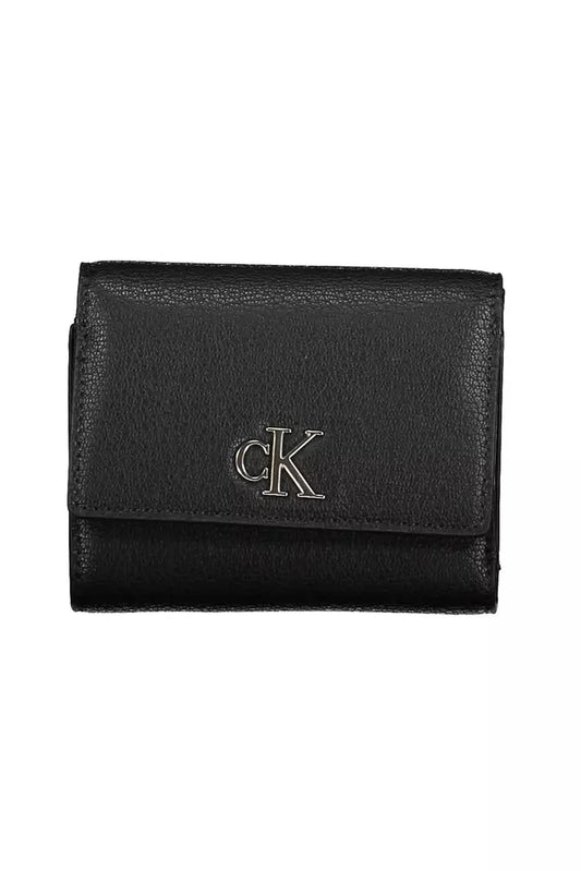 Calvin Klein Black Polyester Women Wallet - KALAJ