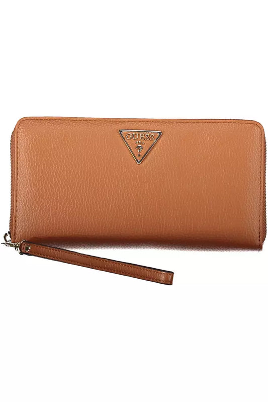 Guess Jeans Brown Polyethylene Women Wallet - KALAJ