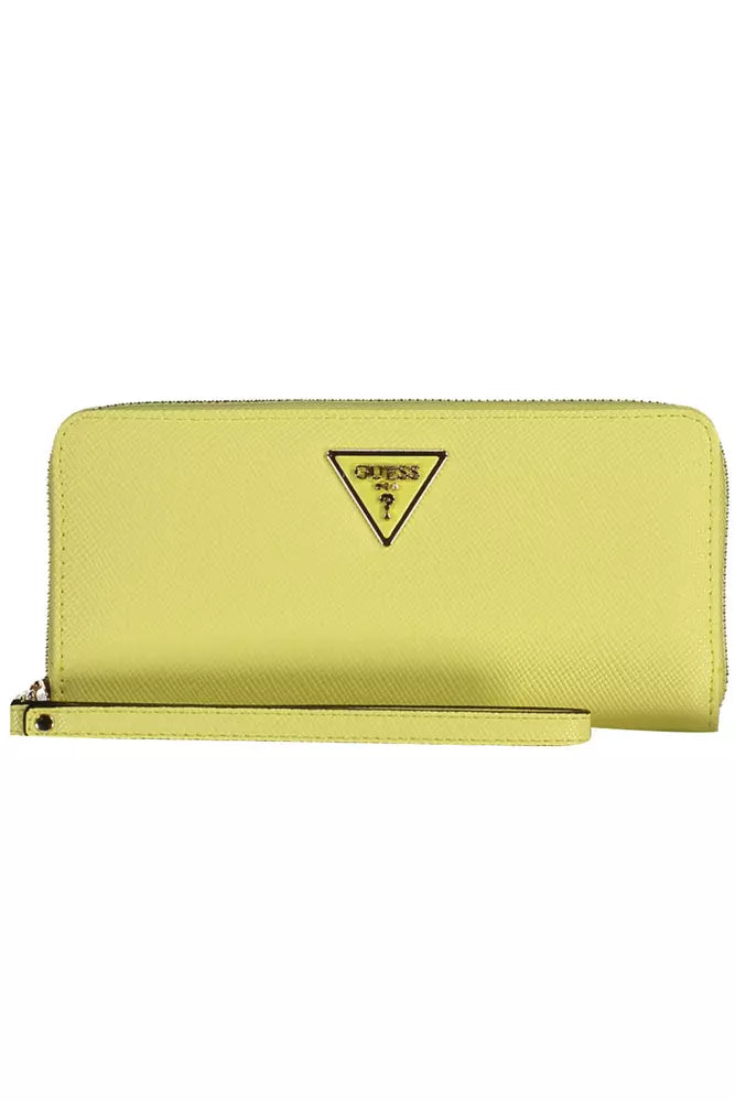 Guess Jeans Yellow Polyethylene Women Wallet - KALAJ