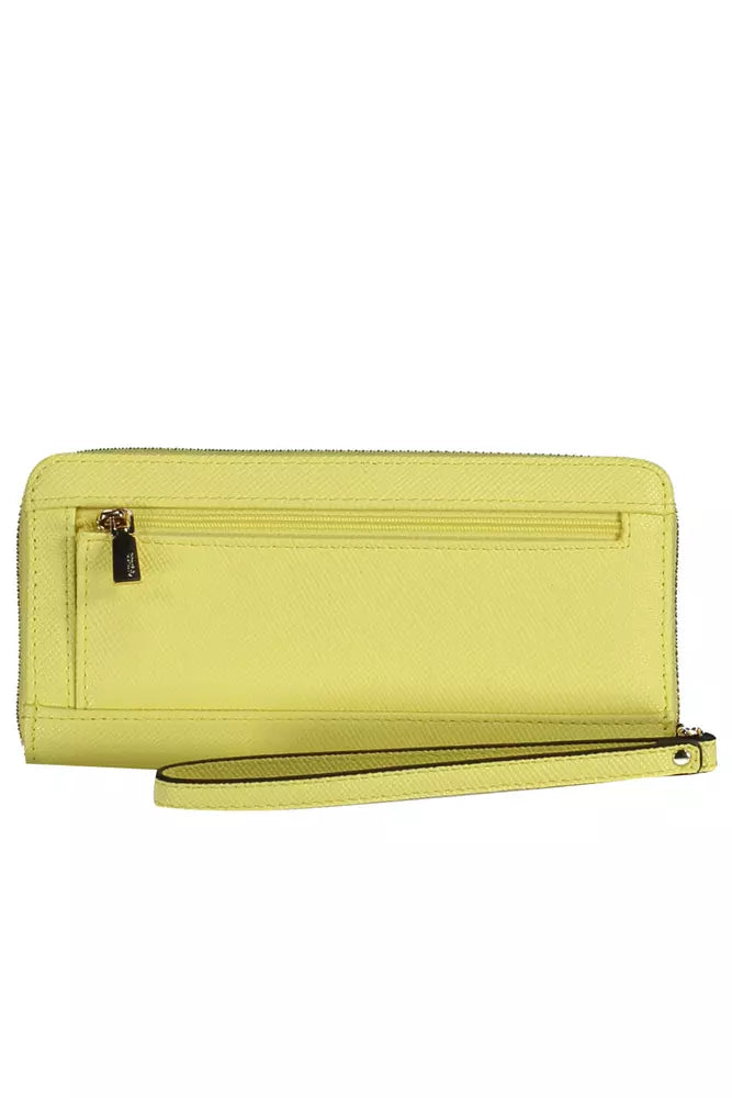 Guess Jeans Yellow Polyethylene Women Wallet - KALAJ