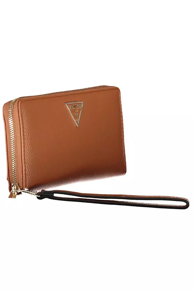 Guess Jeans Brown Polyethylene Women Wallet - KALAJ