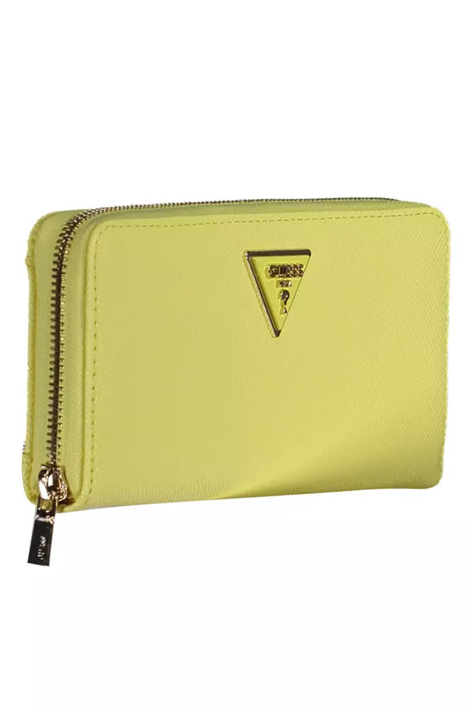 Guess Jeans Yellow Polyethylene Women Wallet - KALAJ