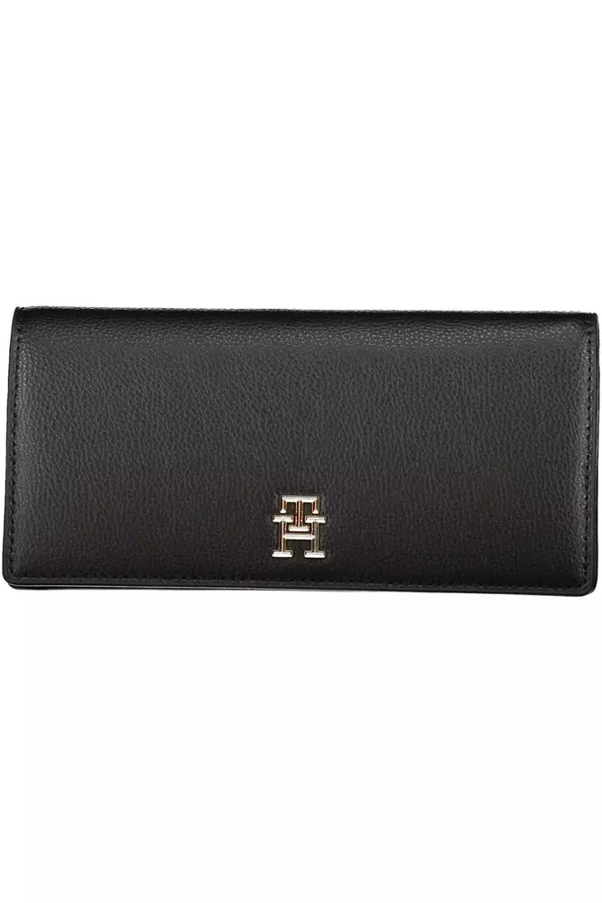 Tommy Hilfiger Black Polyethylene Women Wallet - KALAJ