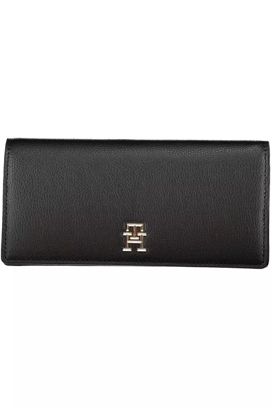 Tommy Hilfiger Black Polyethylene Women Wallet - KALAJ