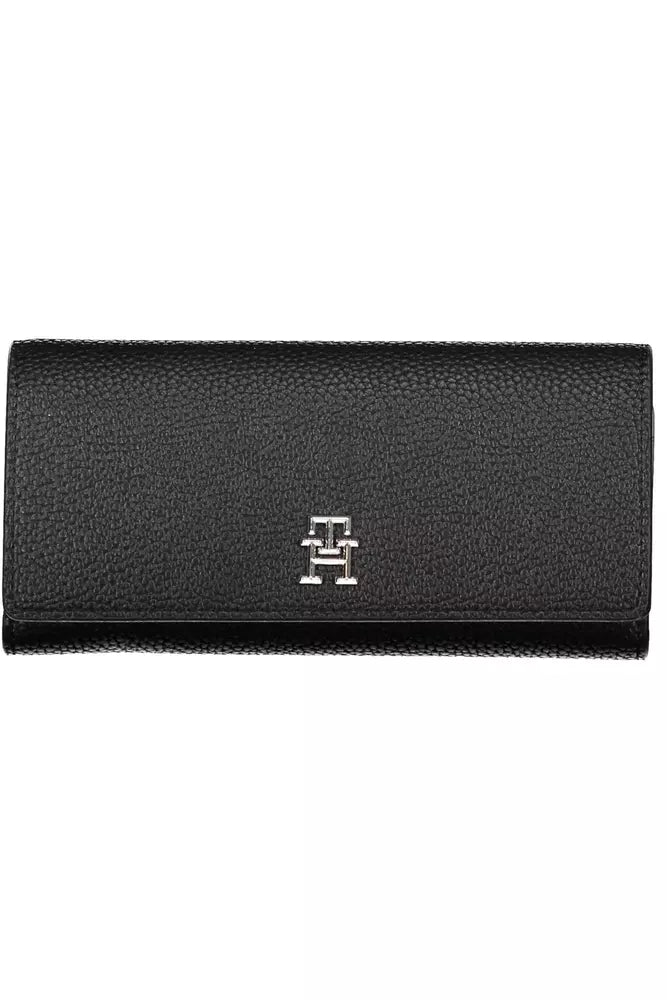 Tommy Hilfiger Black Polyethylene Women Wallet - KALAJ