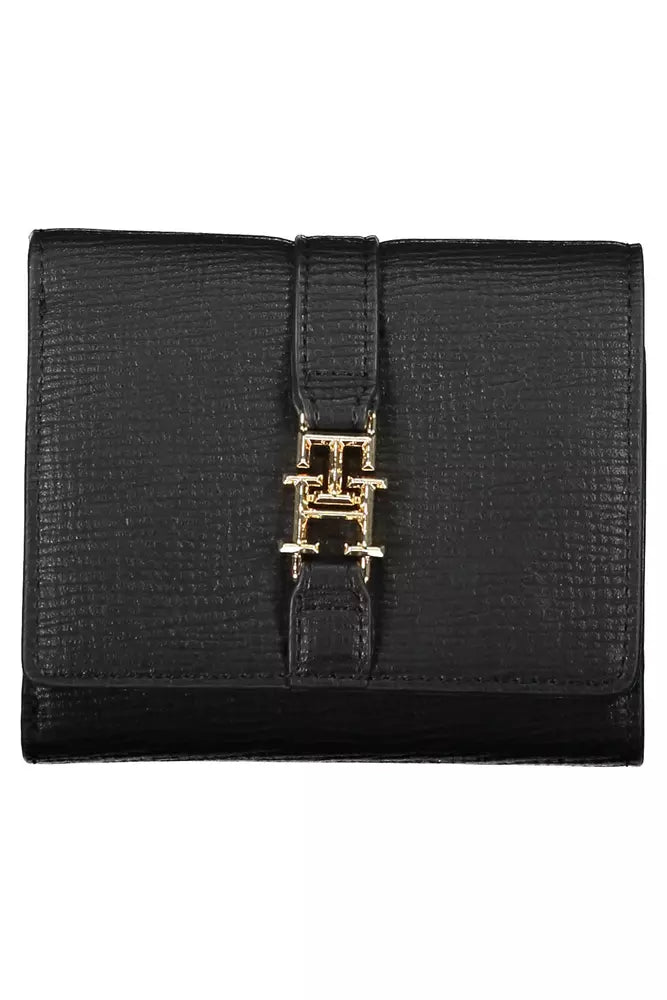 Tommy Hilfiger Black Polyethylene Women Wallet - KALAJ