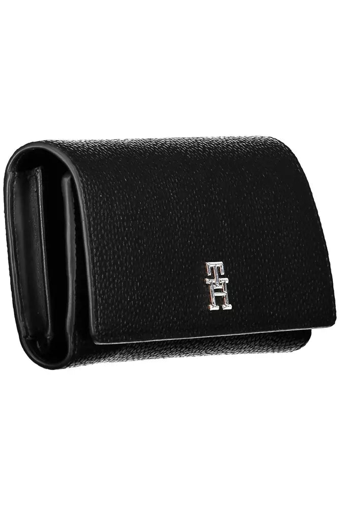 Tommy Hilfiger Black Polyethylene Women Wallet - KALAJ