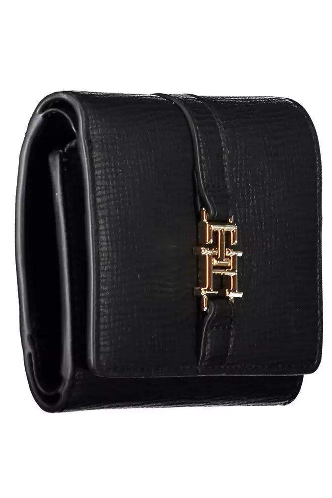 Tommy Hilfiger Black Polyethylene Women Wallet - KALAJ