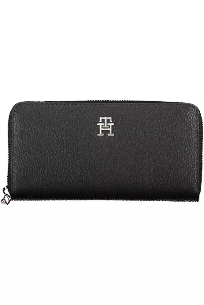 Tommy Hilfiger Black Polyethylene Women Wallet - KALAJ